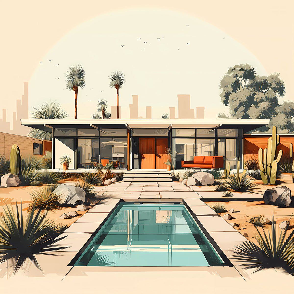 Palm Springs Case Study House No. 08 – Mid-Century Modern