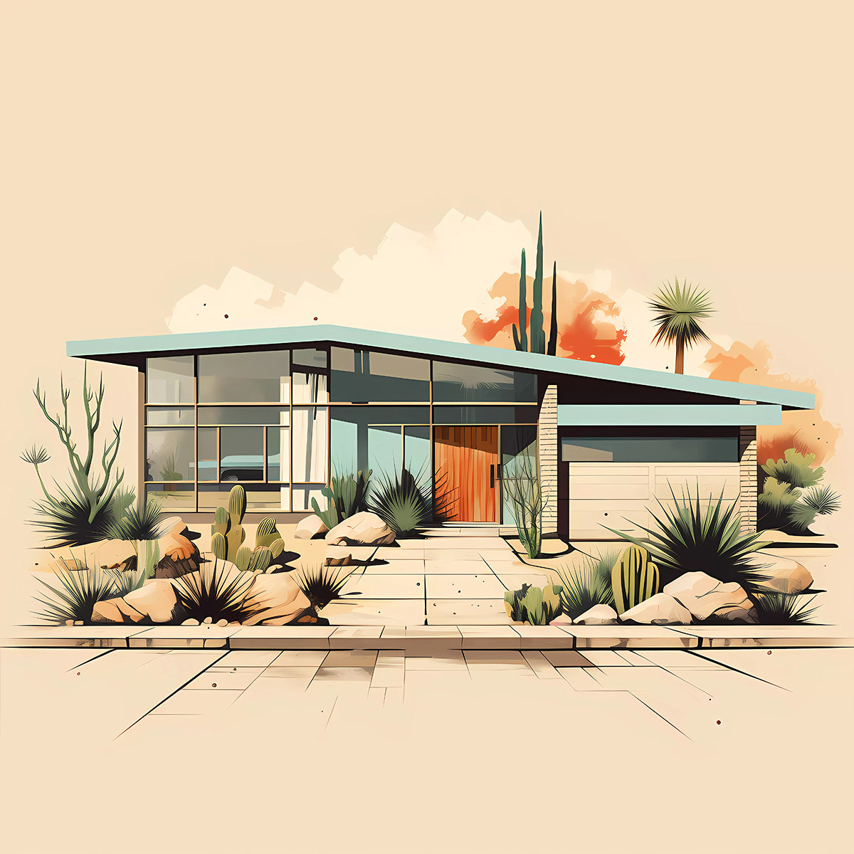 Palm Springs Case Study House No. 04 – Mid-Century Modern