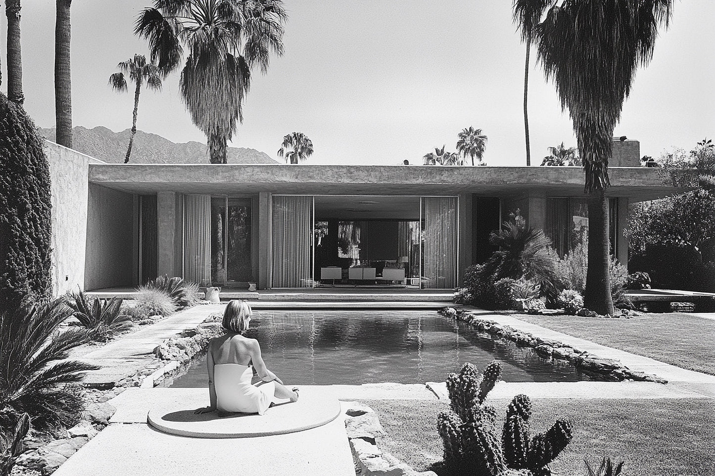 Palm Springs Elegance Vintage Photo