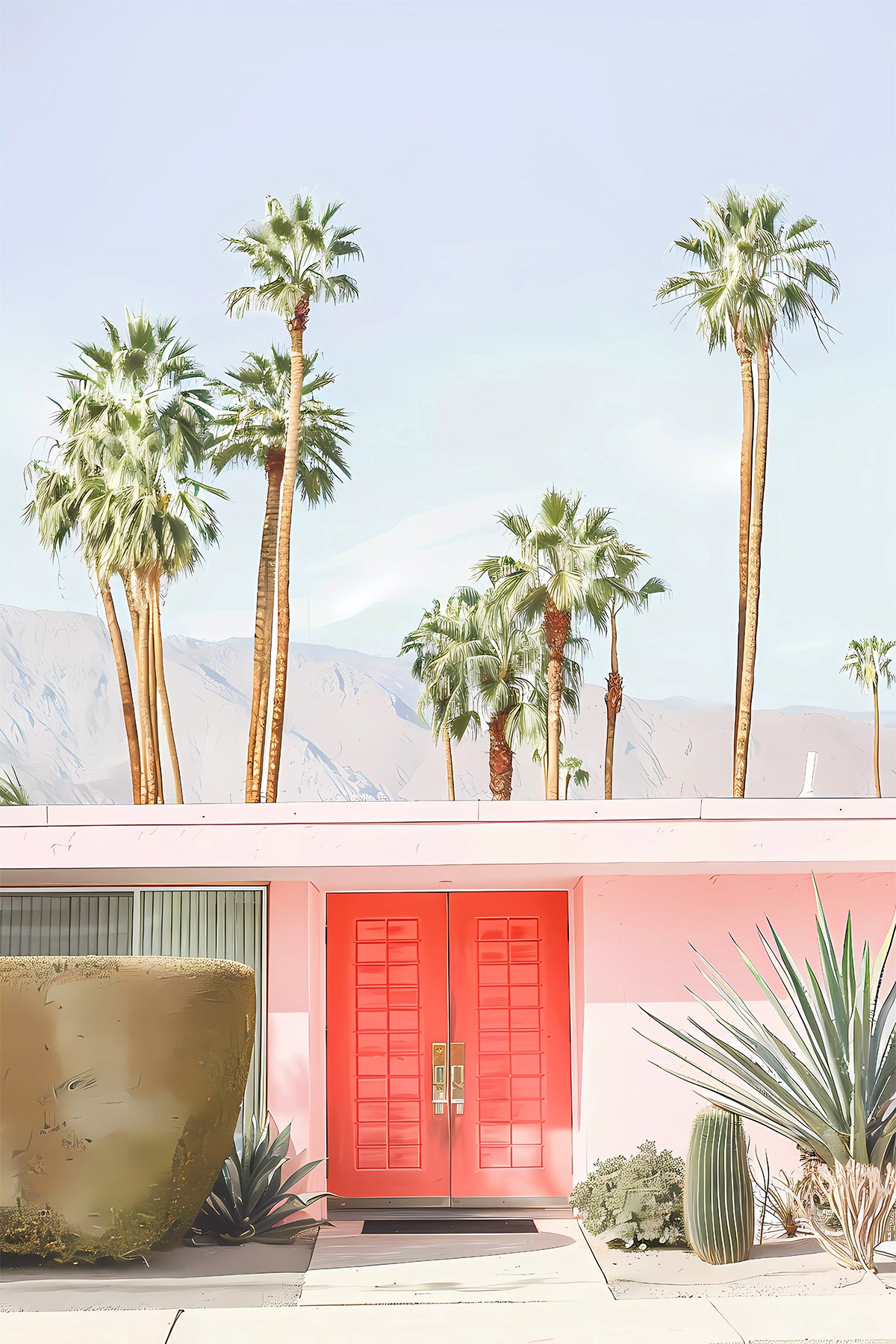 Palm Springs Modernism - Mid-century Entrance Door