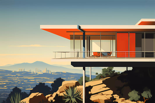 Los Angeles Modern Stilt House Art Print