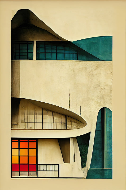 Le Corbusier inspired Modern art - Abstract I