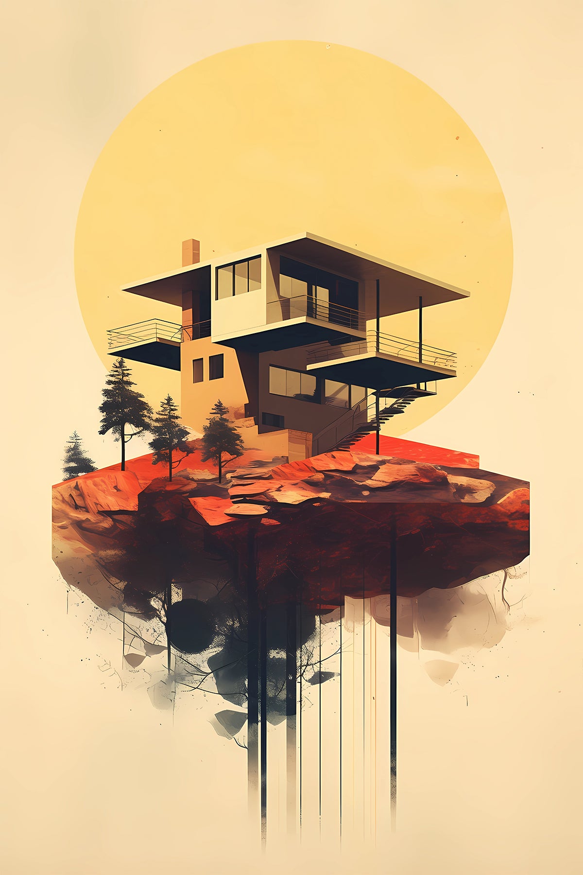 Mid-Century Modern Architecture - Mountain Cabin