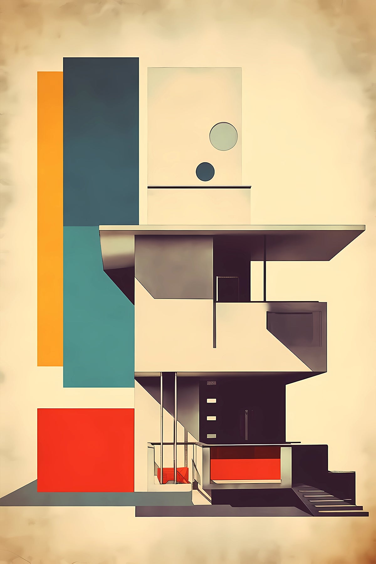 Bauhaus Architecture - Fictional illustration V