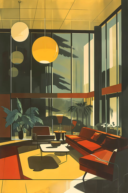 Vintage Decor Mid-century Modern Art Print