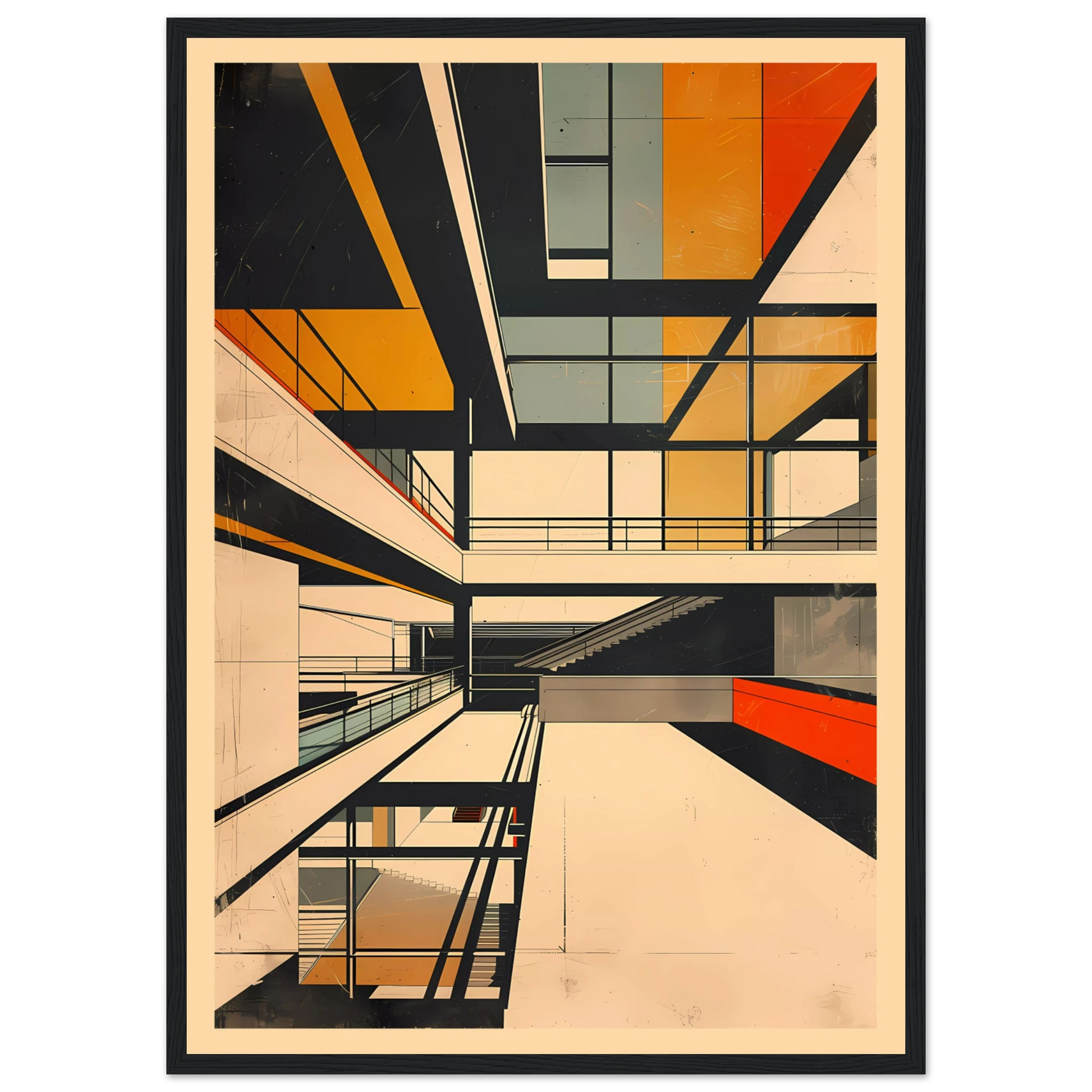 アート・デザイン・音楽 BAUHAUS Bauhaus Music Print | Retro Wall Art & Decor Gift – UNIQQ