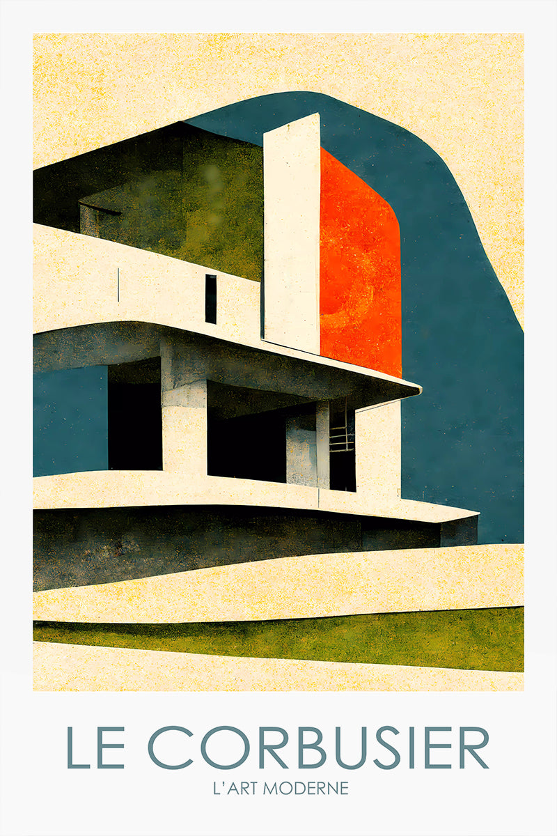 Art Moderne Poster Inspired by Le Corbusier nº10