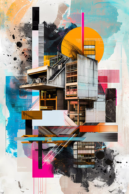 Modern Architecture Abstract Collage