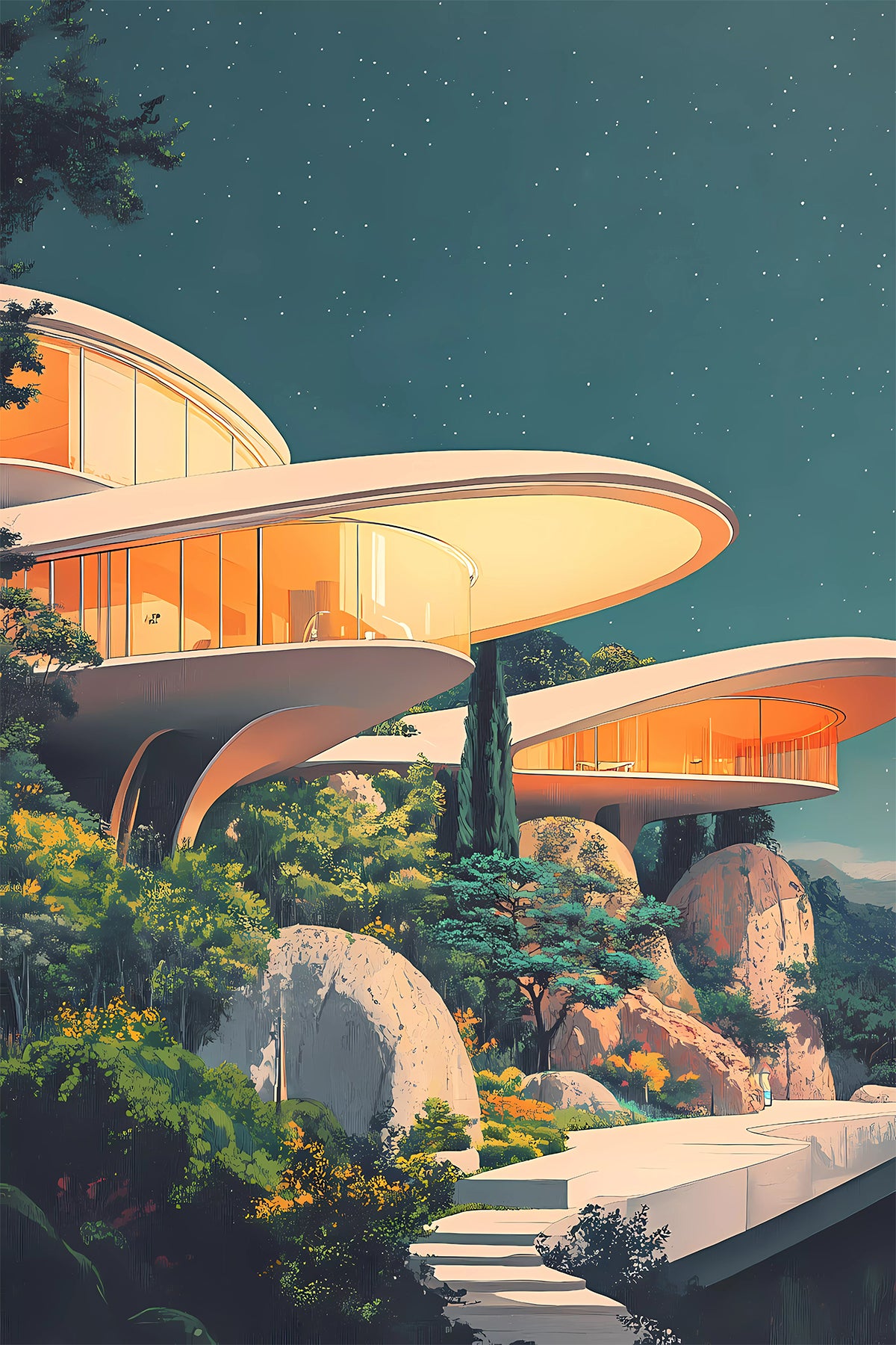 Retro Futuristic House